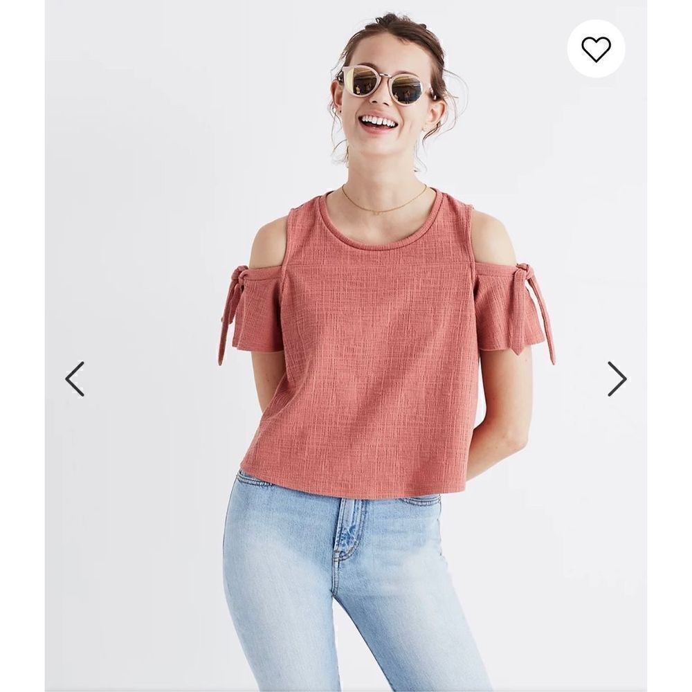Madewell Skylark Cold-Shoulder Top size medium